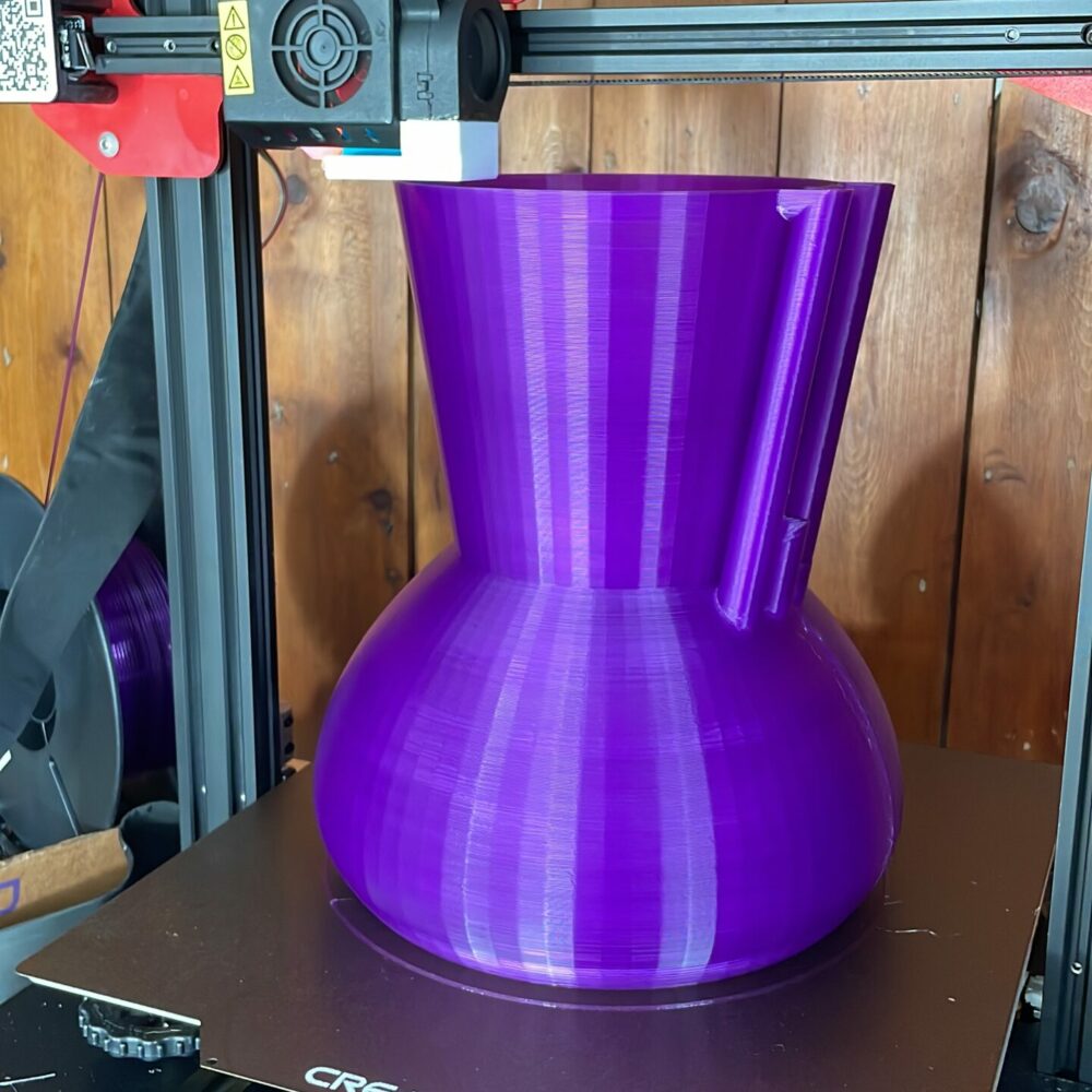 3d printing self watering orchid system purple